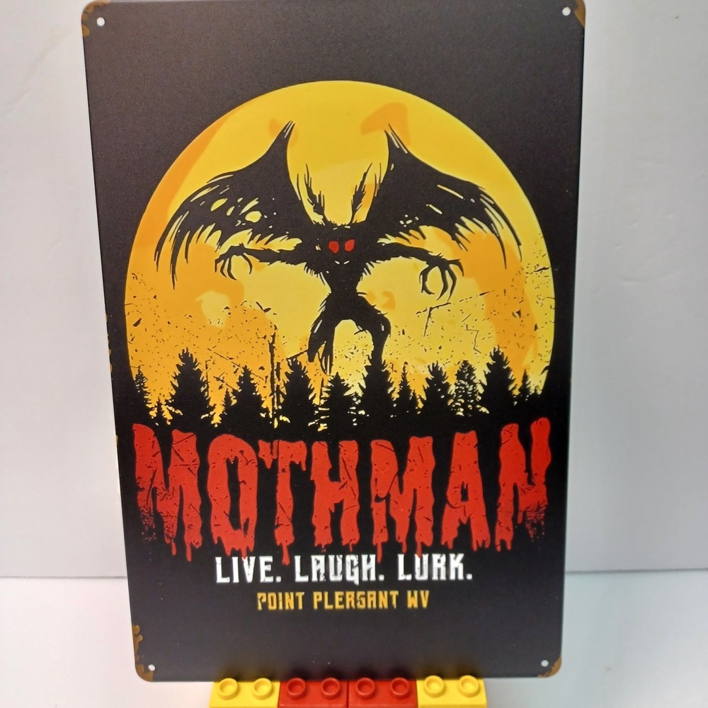 Fallout Mothman Point Pleasent Game‎ Poster Tin Metal Sign Wall Decor 8x12